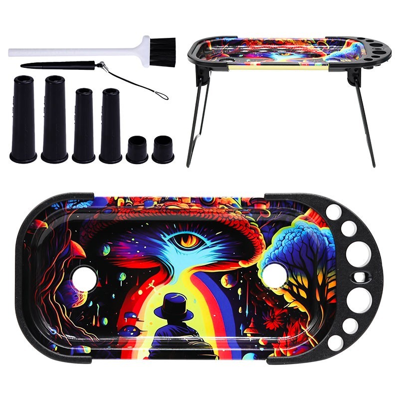 ROLLING CONSOLE TRAY KIT-4.5 x 9"- GREAT FOR GIFT!!
