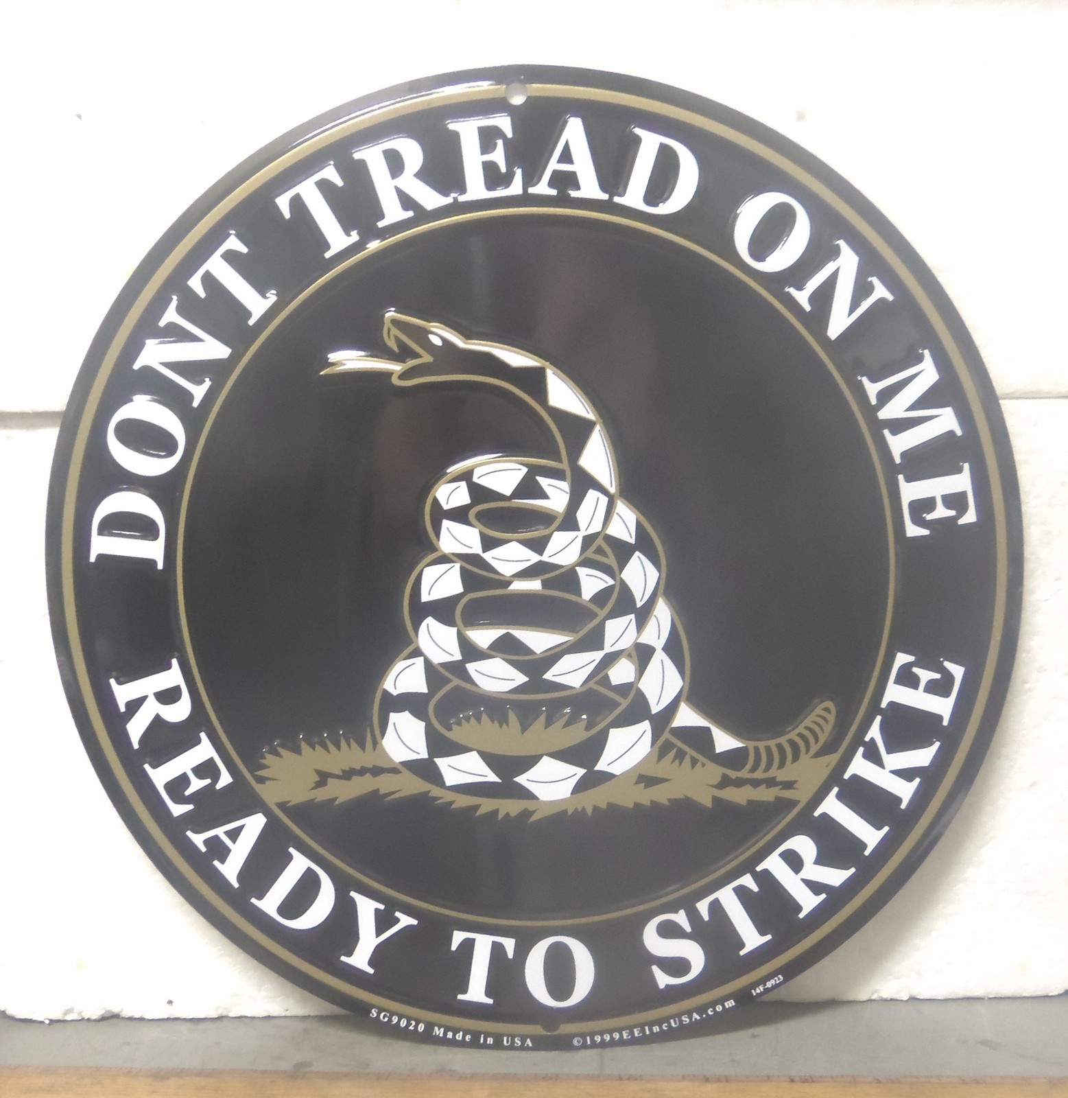 Large Don’t Tread on Me – Ready to Strike Aluminum Sign