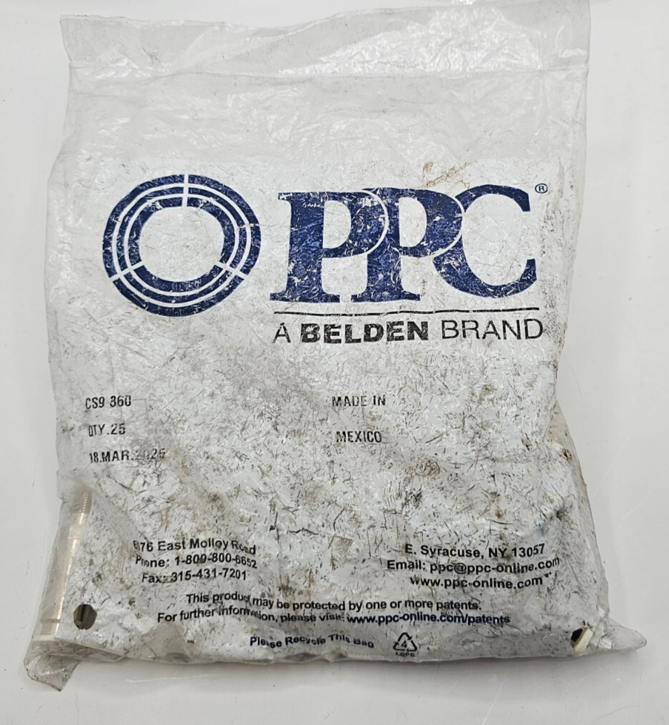 ( QTY 25 ) PPC A BLENDED BRAND CS9-860: CS- Series Cable Simulator