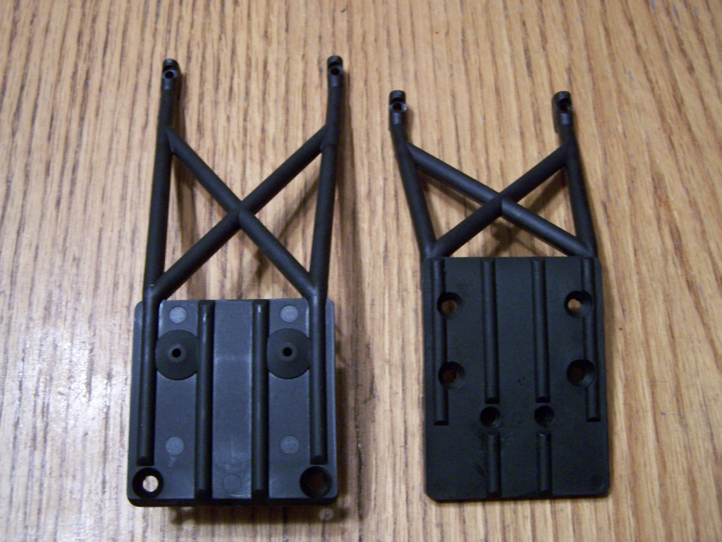 Fits Traxxas 1/10 2wd Slash Front & Rear Skid Plates Black / Also Fit 2wd Raptor
