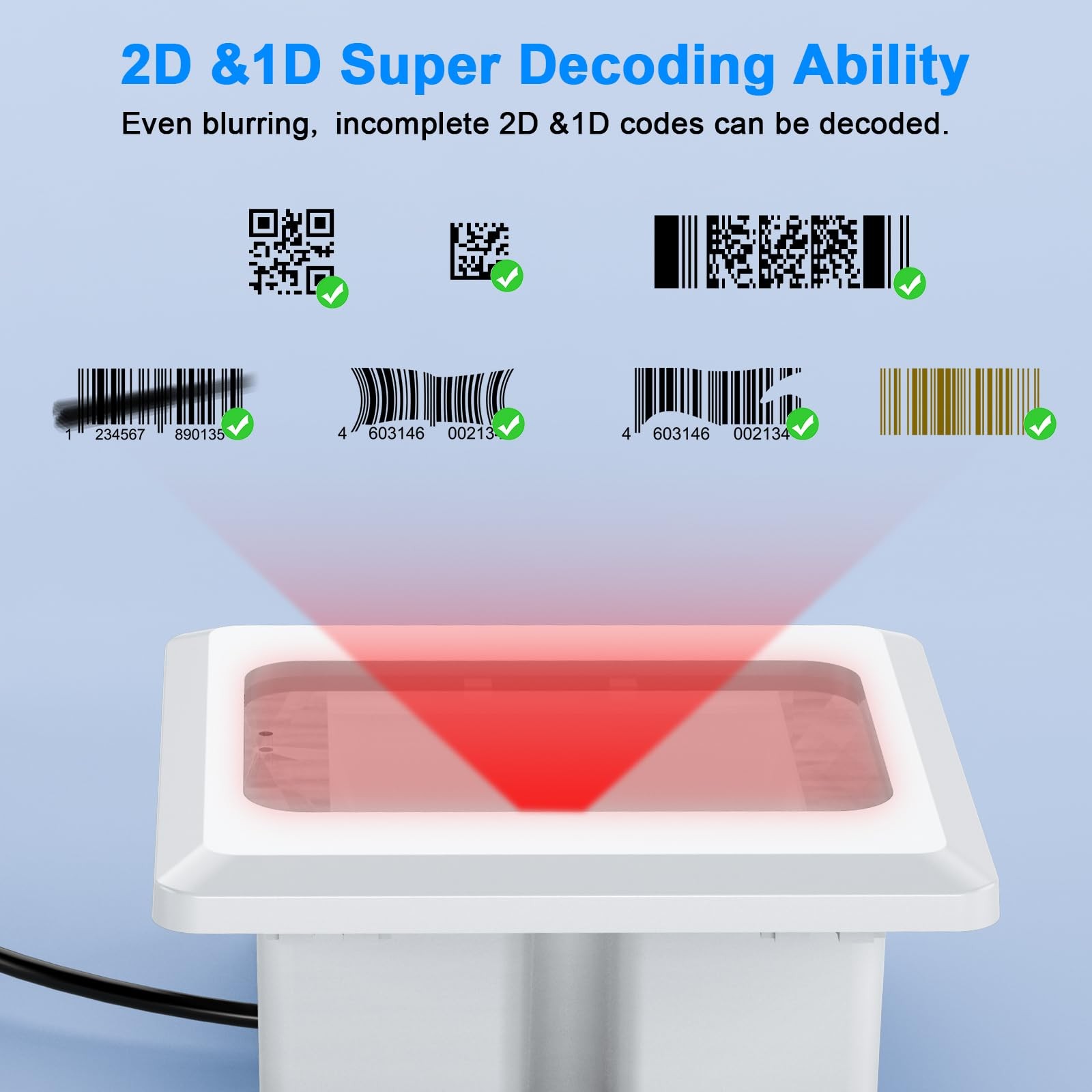 Embedded Barcode Scanner NFC Reader 1D 2D QR Code Scanning Module 3 TTL Inter...