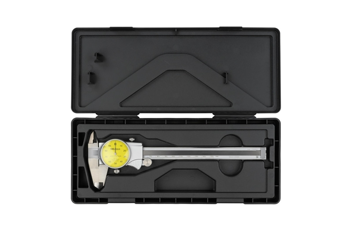 505-732 Dial Caliper, 1 mm per Rev, 0-150 mm Range, 0.01 mm Accuracy, 11 Inches