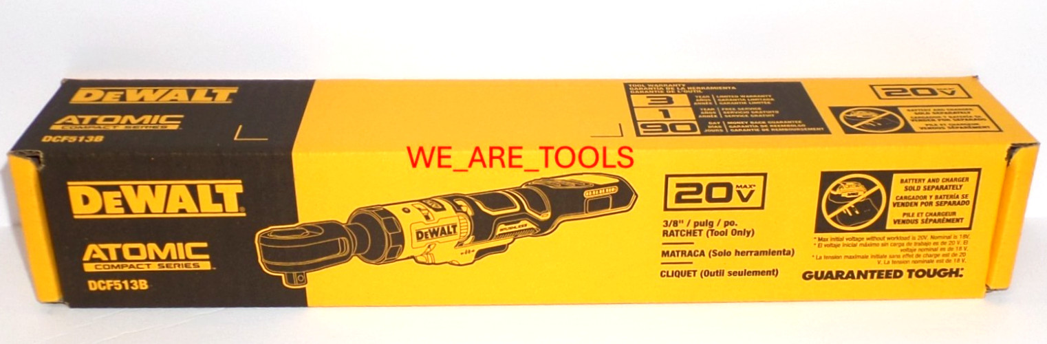 Dewalt DCF513B ATOMIC 20V MAX Cordless 3/8" Ratchet 20 Volt Cordless