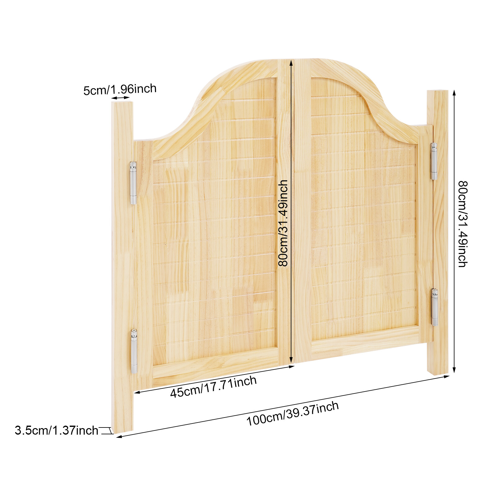 100x80cm Partition Door Door-mounted Swing Solid Wood Door Partition Door Modern