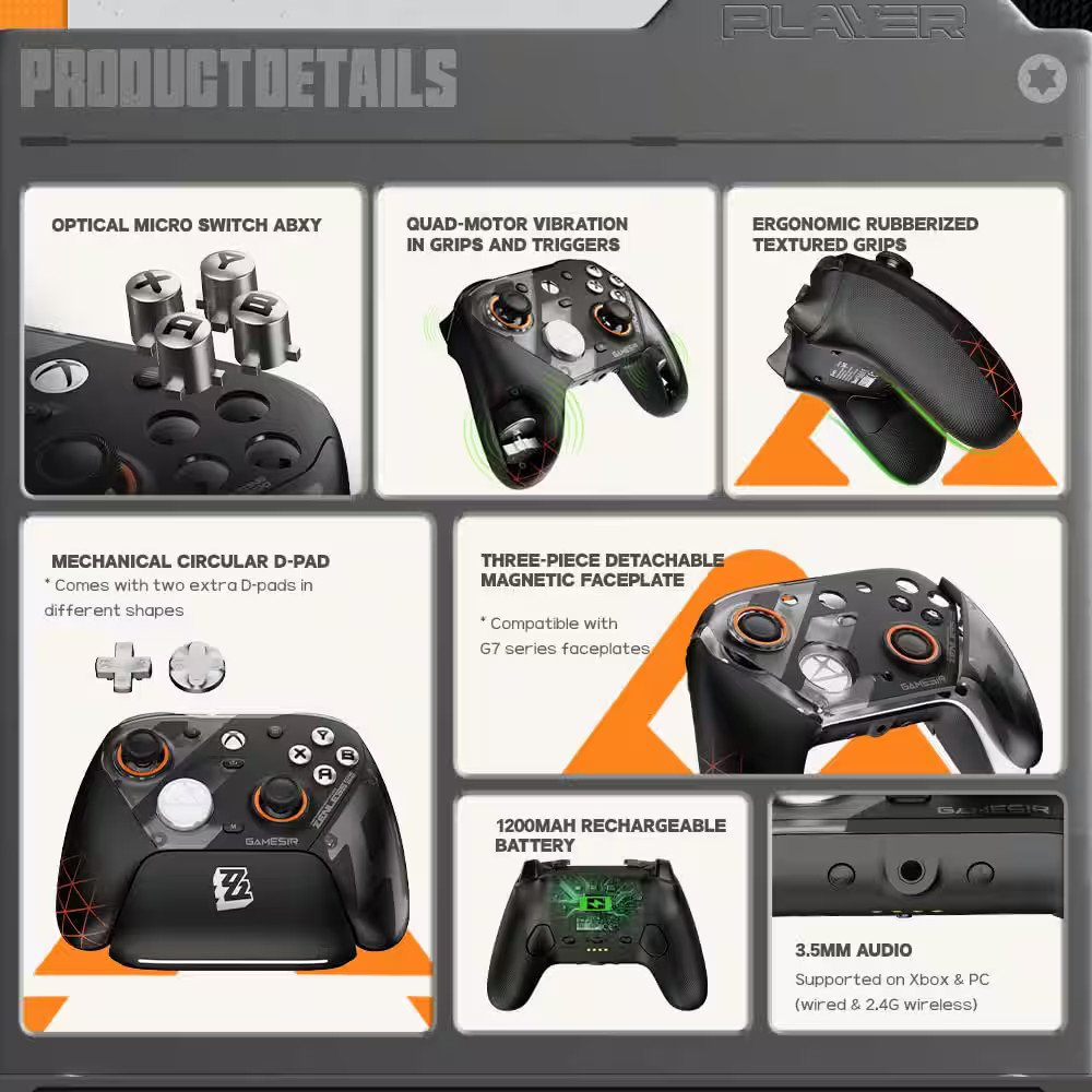 GameSir - G7 Pro Wireless Xbox Series X|S|One, PC, Android Controller, TMR St...