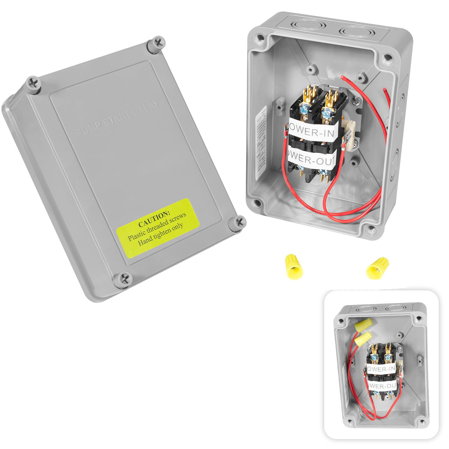 1522 Pump Start Relay for Irrigation Systems with Housing 3 HP / 110V / 220V 24V