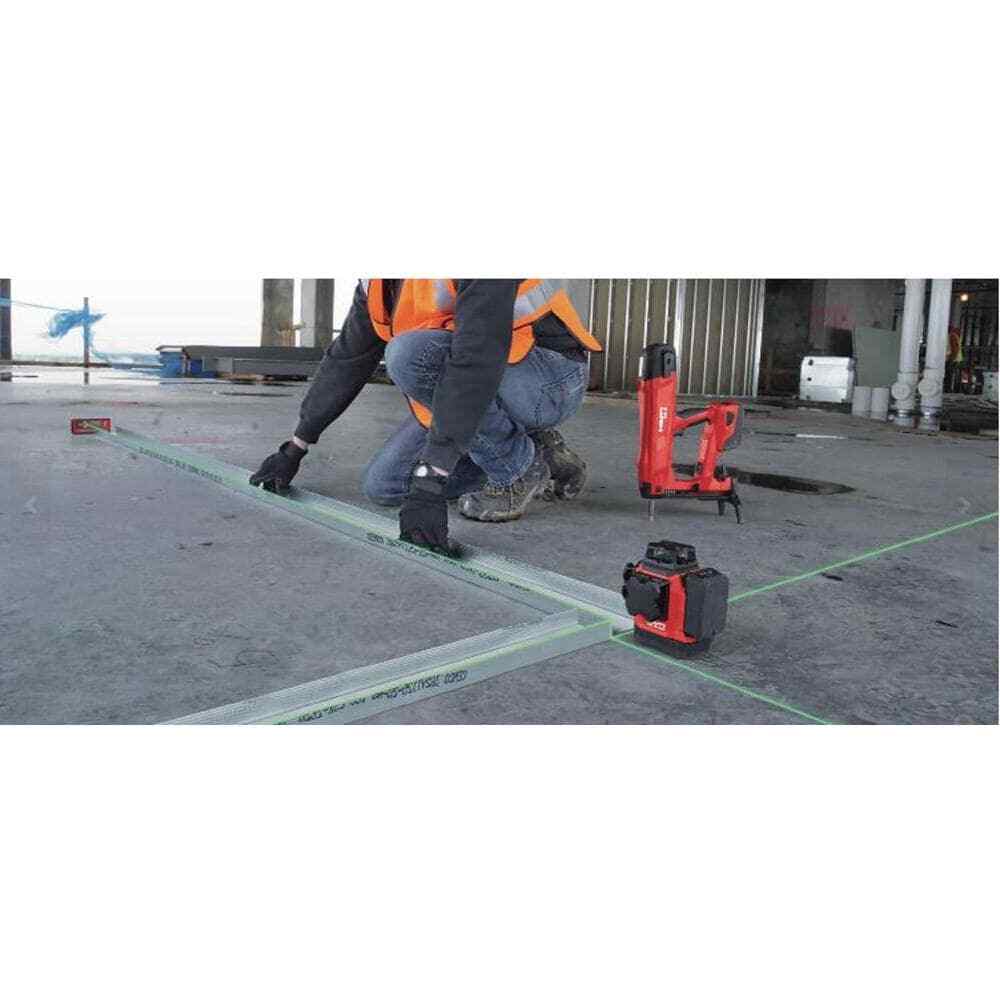 Hilti Laser Level Multi Line Green Self Leveling Magnetic Bracket Case 131 Ft