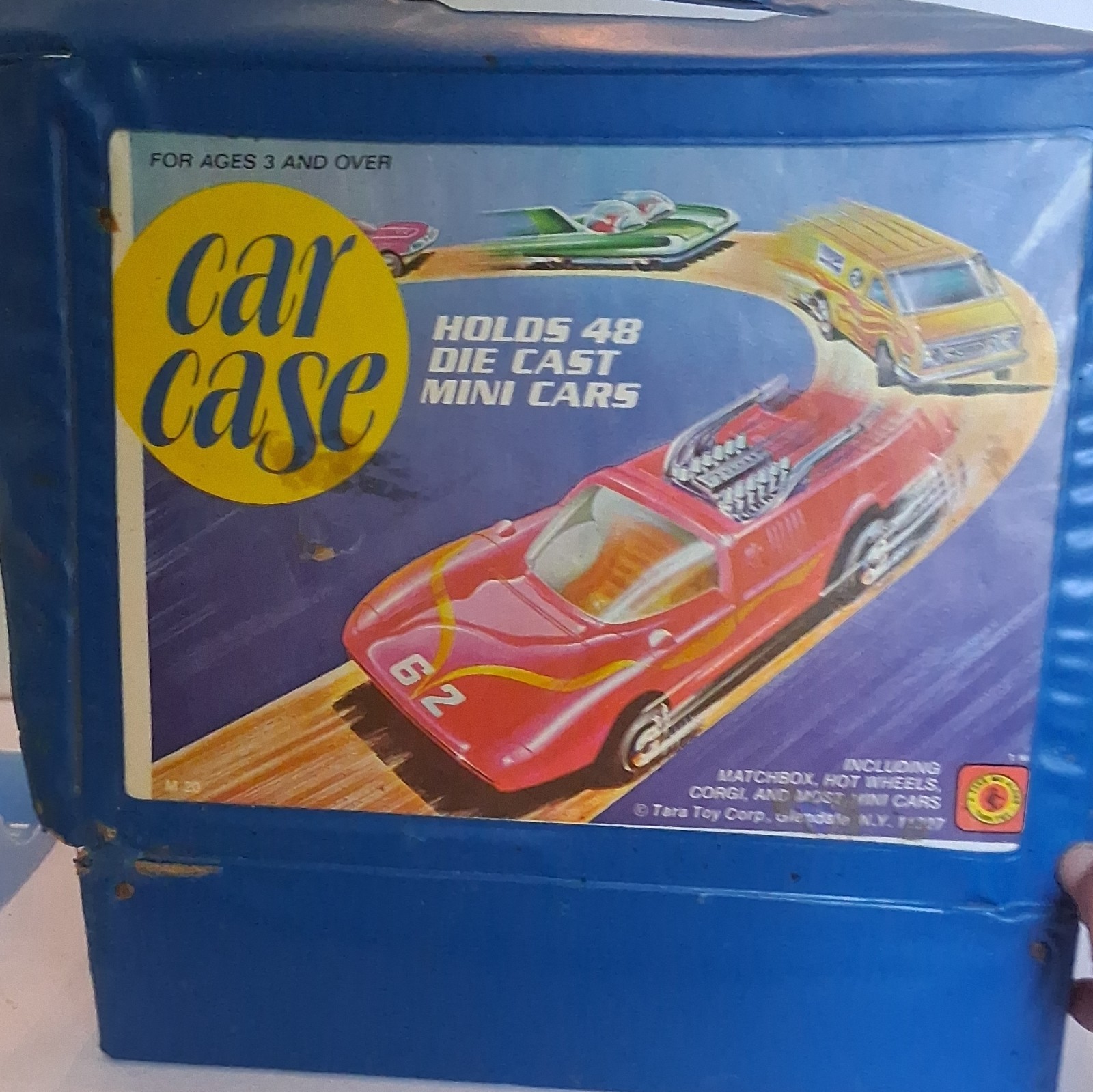 Tara Toy Car Case Carry Case Holds 48 1:64 Die-Cast Mini Cars Blue M-20