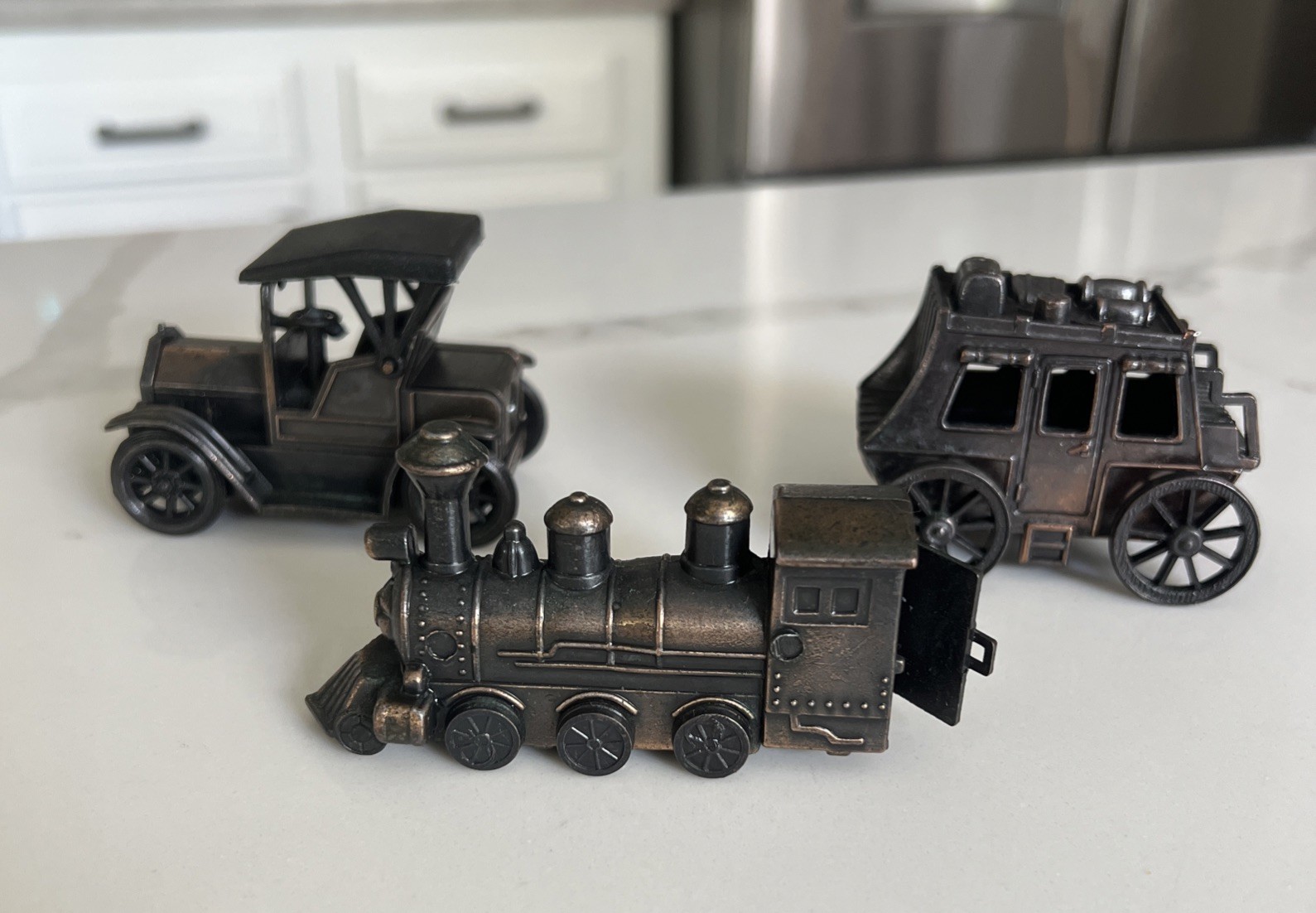 Set Of 3 Vintage Die Cast Pencil Sharpeners