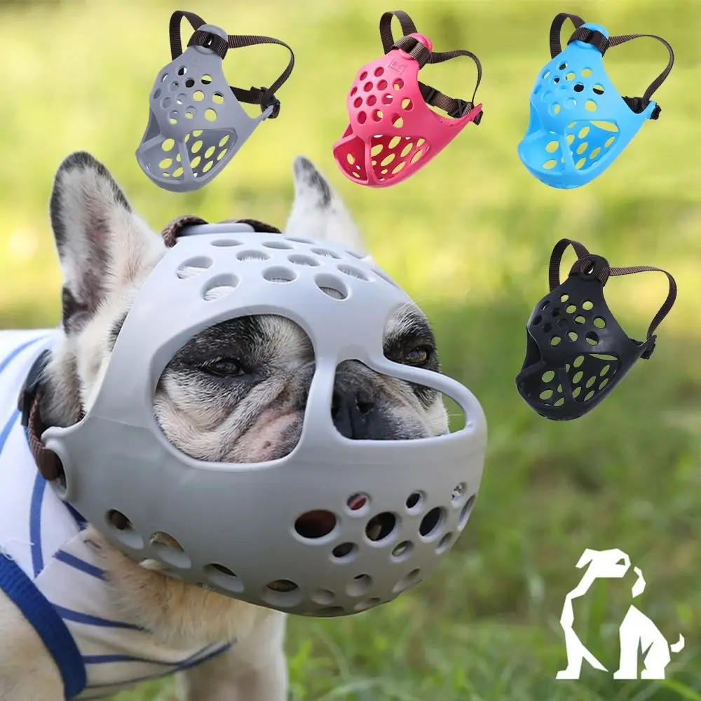 Adjustable Aggressive Dog Flat-faced Anti Barking Face Mesh French Bulldog P.