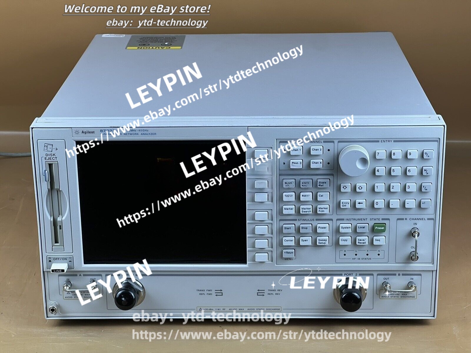 Keysight/Agilent 8722ES-010-012-1D5 Network Analyzer, 50 MHz - 40 GHz#ytd