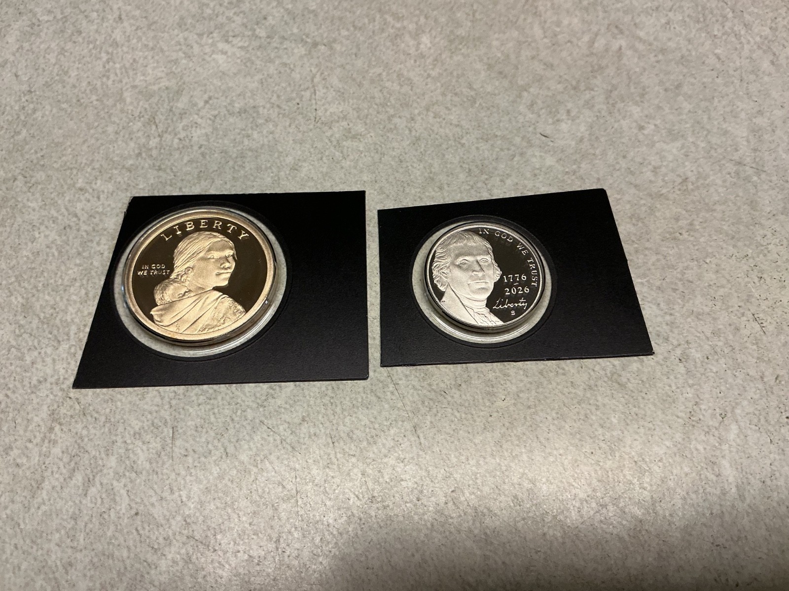 2026 S Sacagawea Cooper Native Dollar Proof and 2026 S Jefferson