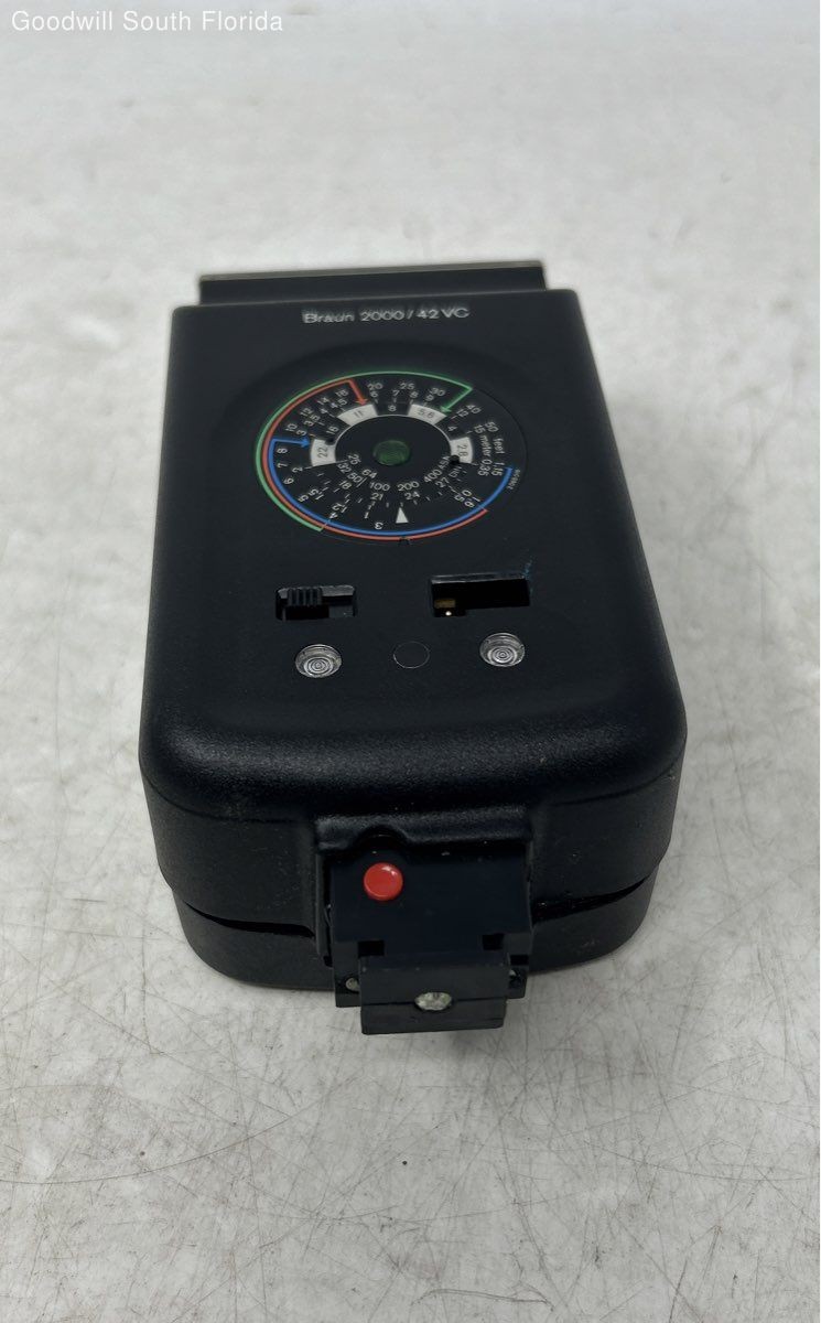 Braun 2000/42 VarioComputer Black Portable External Camera Flash Not Tested