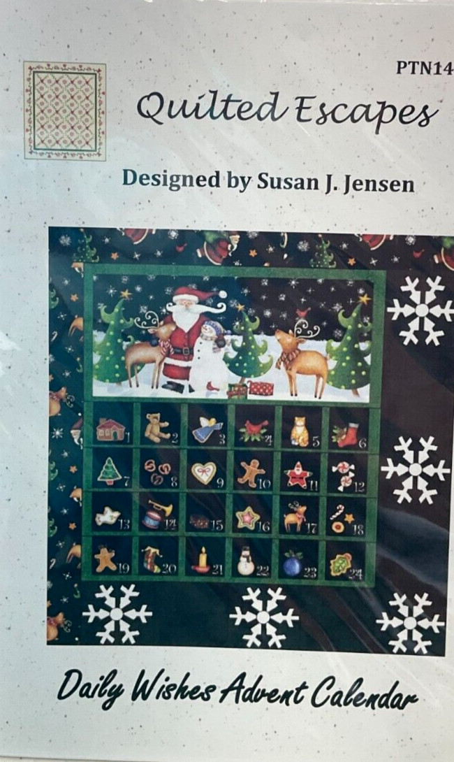 QUILTED ESCAPES #PTN1427 - DAILY WISHES ADVENT CALENDAR PATTERN