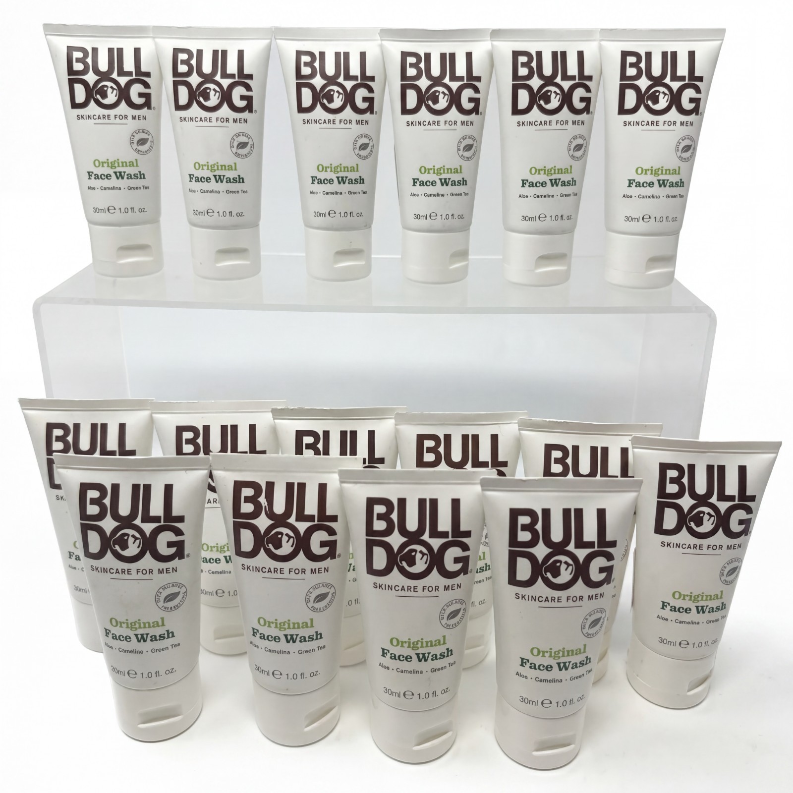 16X Bulldog Original Face Wash Aloe Camelina Green TeaMens Skincare, 1.0 oz Each