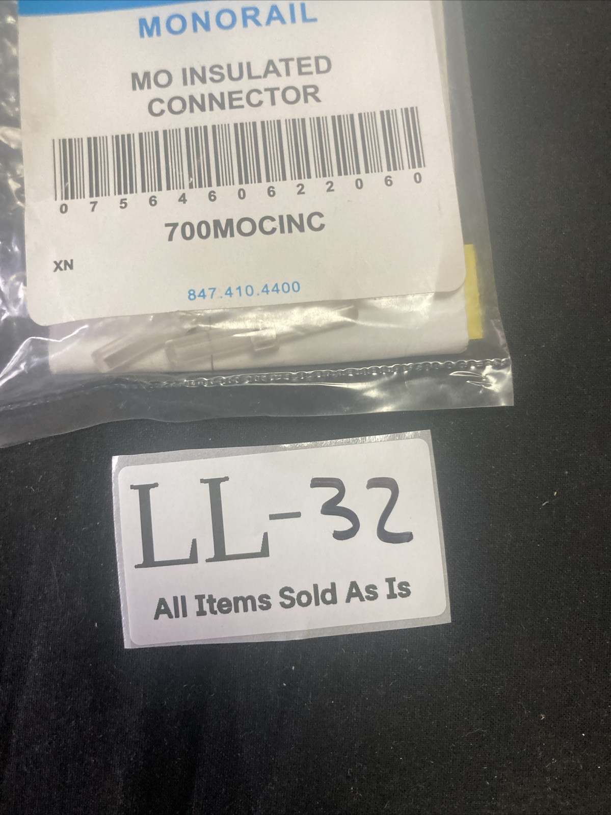 Tech Lighting Mono Rail Insulated Connector Clear 700MOCINC