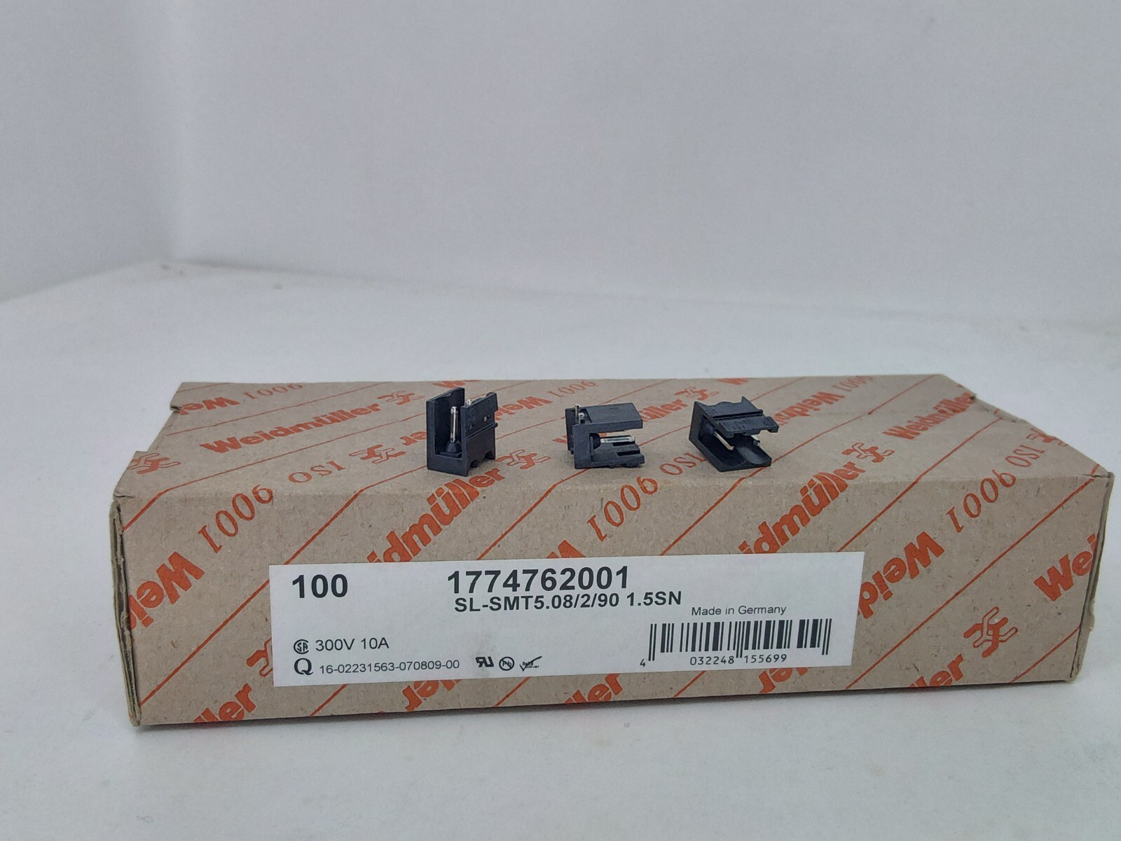 *1 Box of 100* PCB Terminal SL-SMT 5.08/2/90 1.5SN 300V 10A 1774762001
