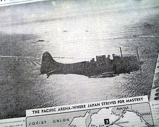 Battles of the CORAL SEA & MIDWAY Aircraft Carriers U.S. Japanese Navy 1942 News