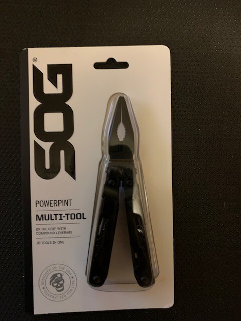 SOG PowerPint Black Small Multi-Tool 18 Lightweight Specialty Utility Tools New
