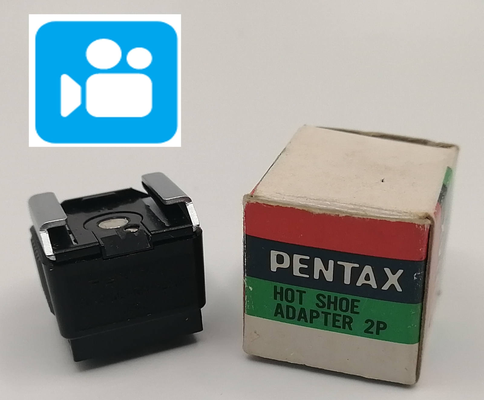 🎦VIDEO👀🌟Near MINT🌟 Pentax Universal Hot Shoe Adapter 2P From JAPAN