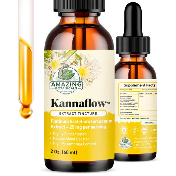 Amazing Botanicals Platinum Kanna Extract Tincture | High Mesembrine Formula