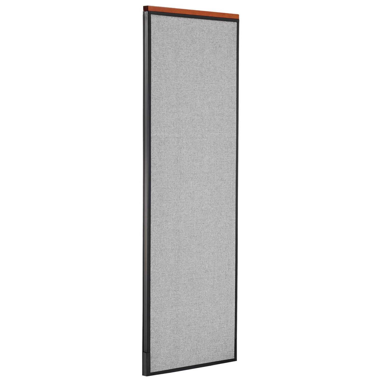 24-1/4"W x 73-1/2"H Deluxe Office Partition Panel Gray