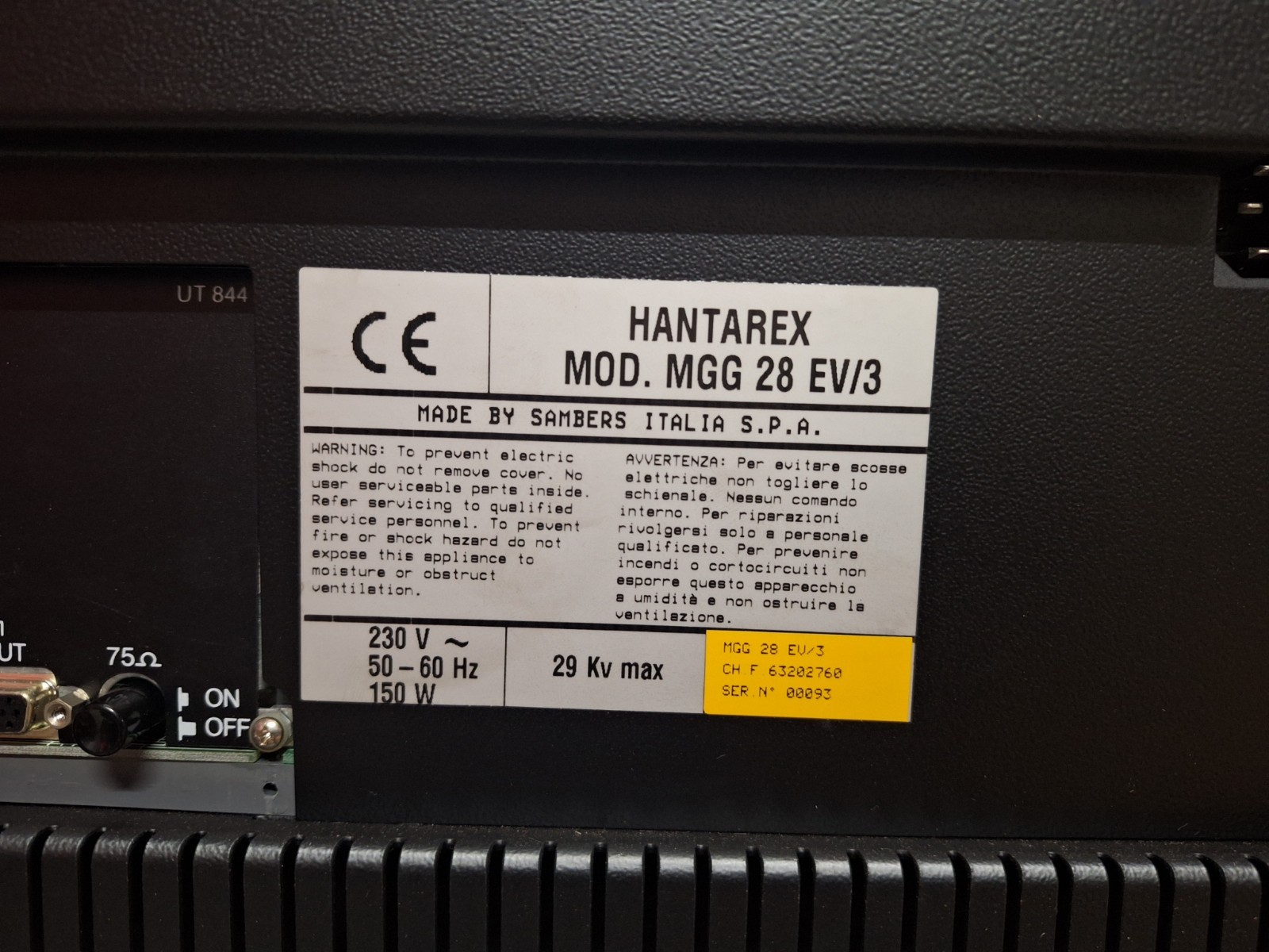 MONITOR HANTAREX MGG 28 EV/3