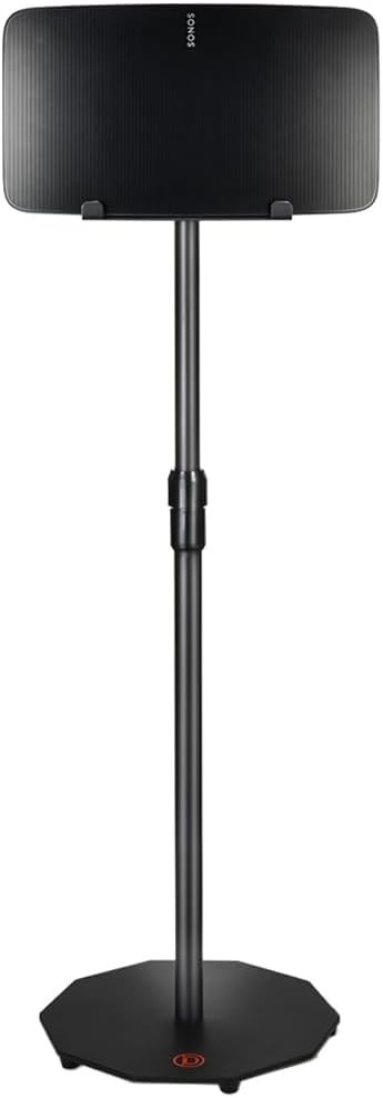 Adjustable Floor Stand for Sonos Five Vertical Horizontal Speaker