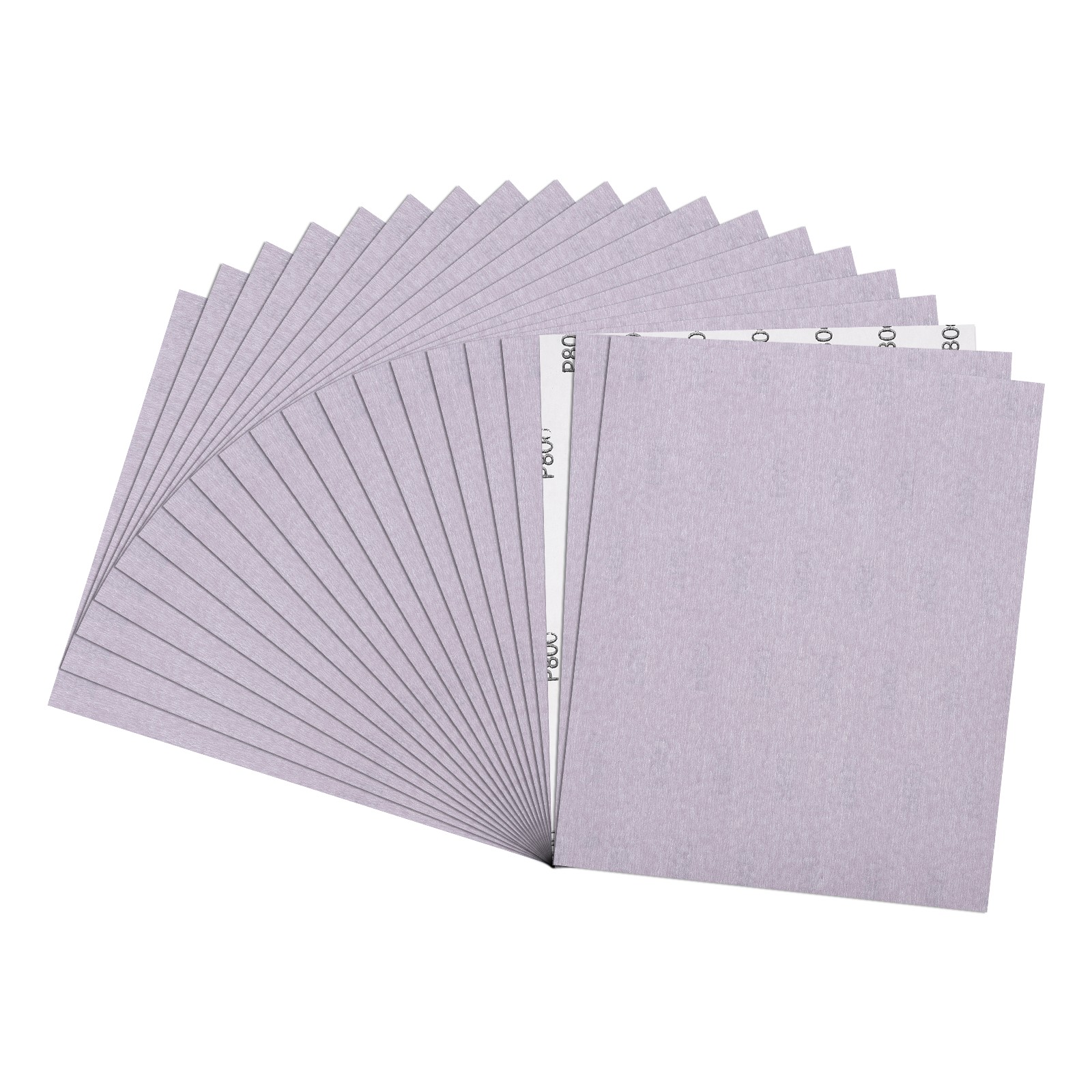 Sandpapers (9" x 11"/229mm x 279mm) 20 Sheet, 800 Grit Purple Sand Paper