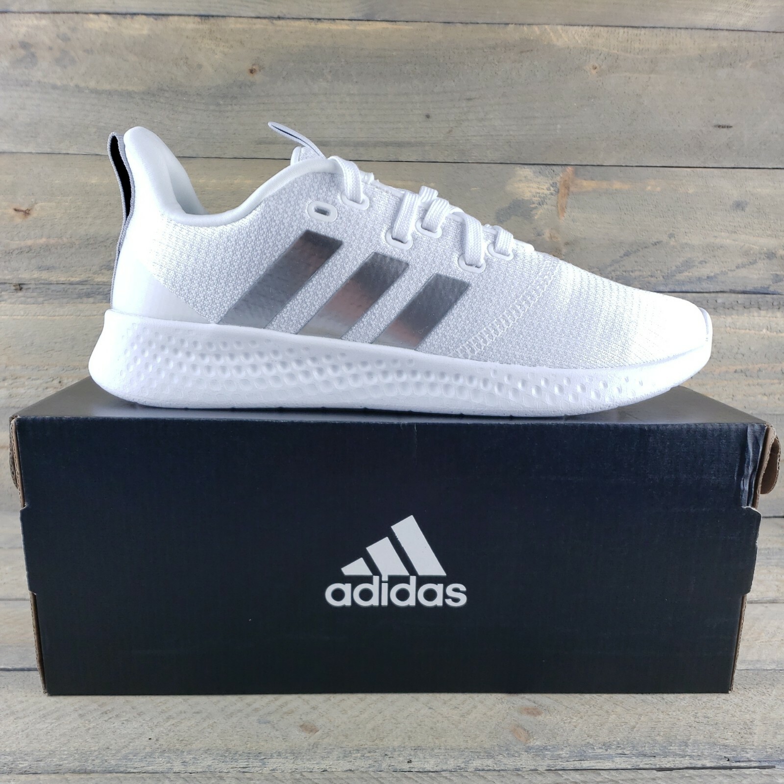 adidas Puremotion Wide Women's Running Shoes Sneakers White Silver Metallic