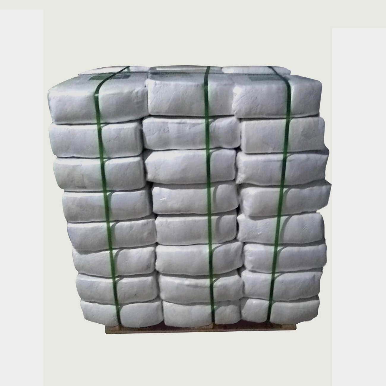 Recycled Gray Knit T-Shirt Cotton Cleaning Rags 600 lbs. Pallet 24x25 lbs. Bags