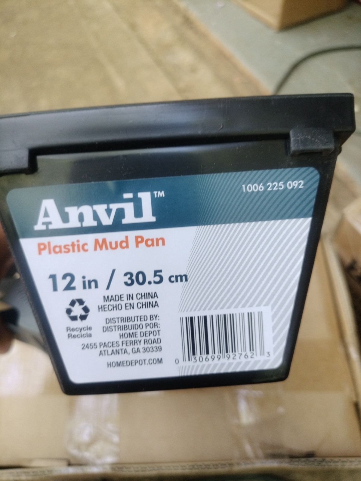 Anvil 12in Plastic Mud Pan. Qty - 8
