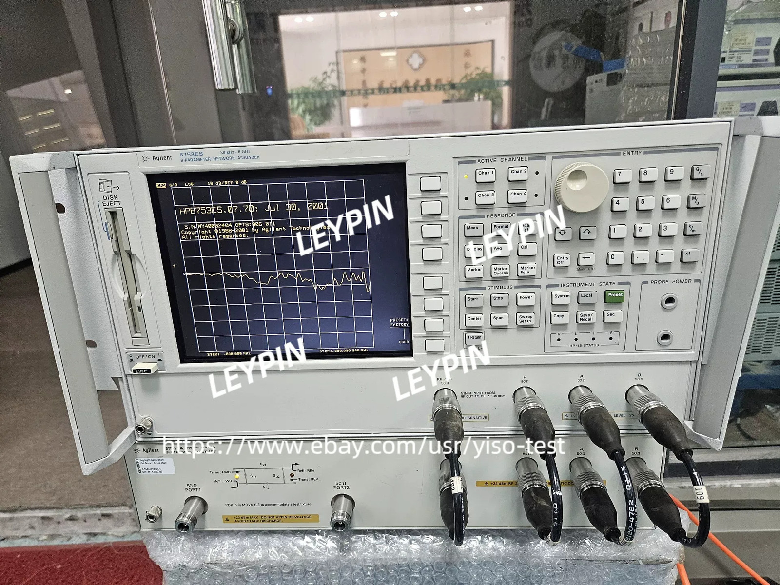 AGILENT (HP) 8753ES NETWORK ANALYZER 30 kHz-6 GHz Used Tested#prpr*yiso
