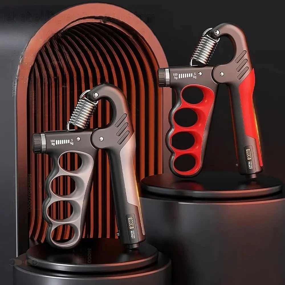 Adjustable Hand Grip Strengthener 5-100KG Hand and Forearm Trainer with Counter