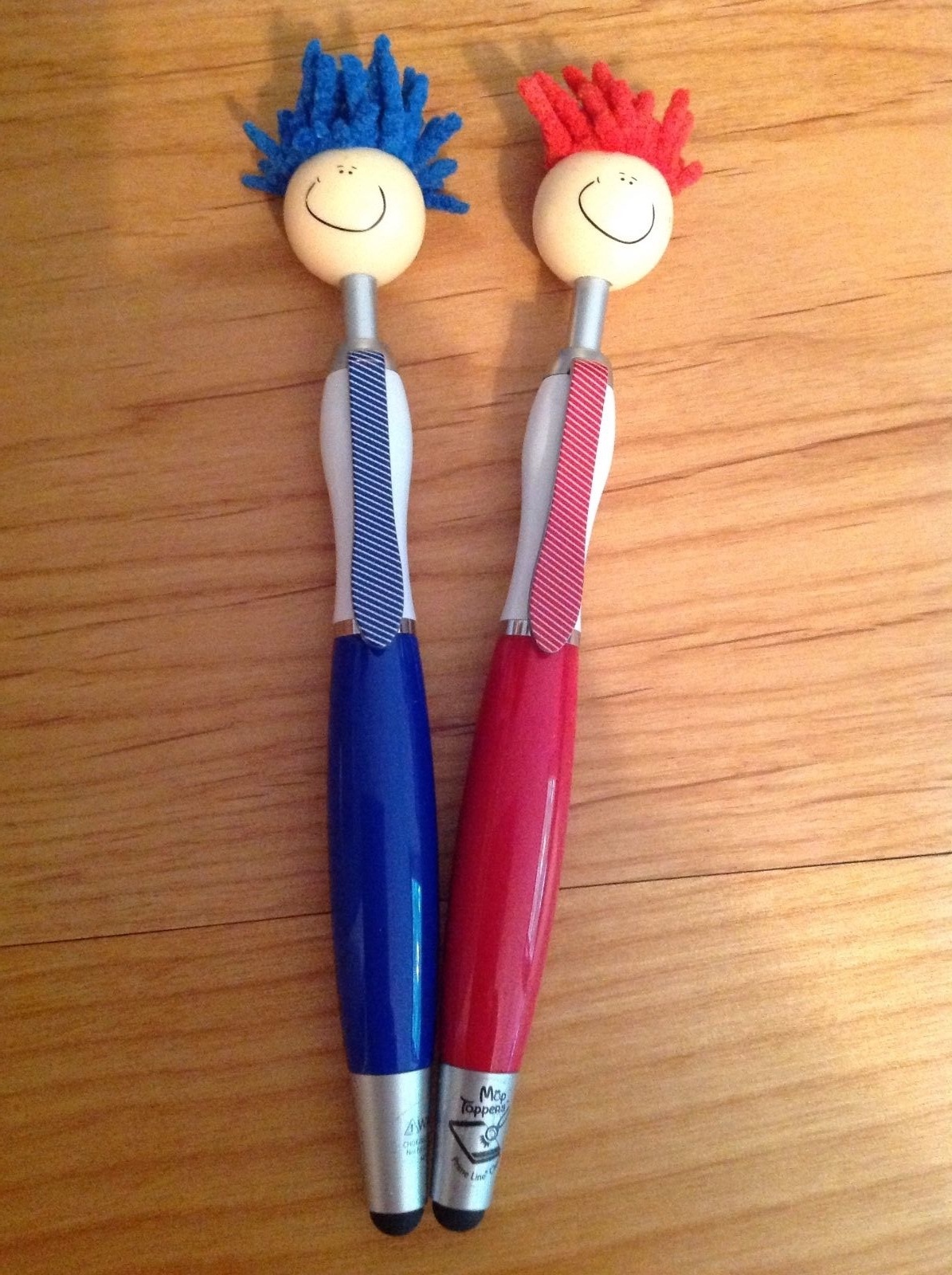 MOP TOPPER™ QTY 5 STYLUS PENS -MICROFIBER SCREEN/iPAD CLEANER FOR COMPUTERS