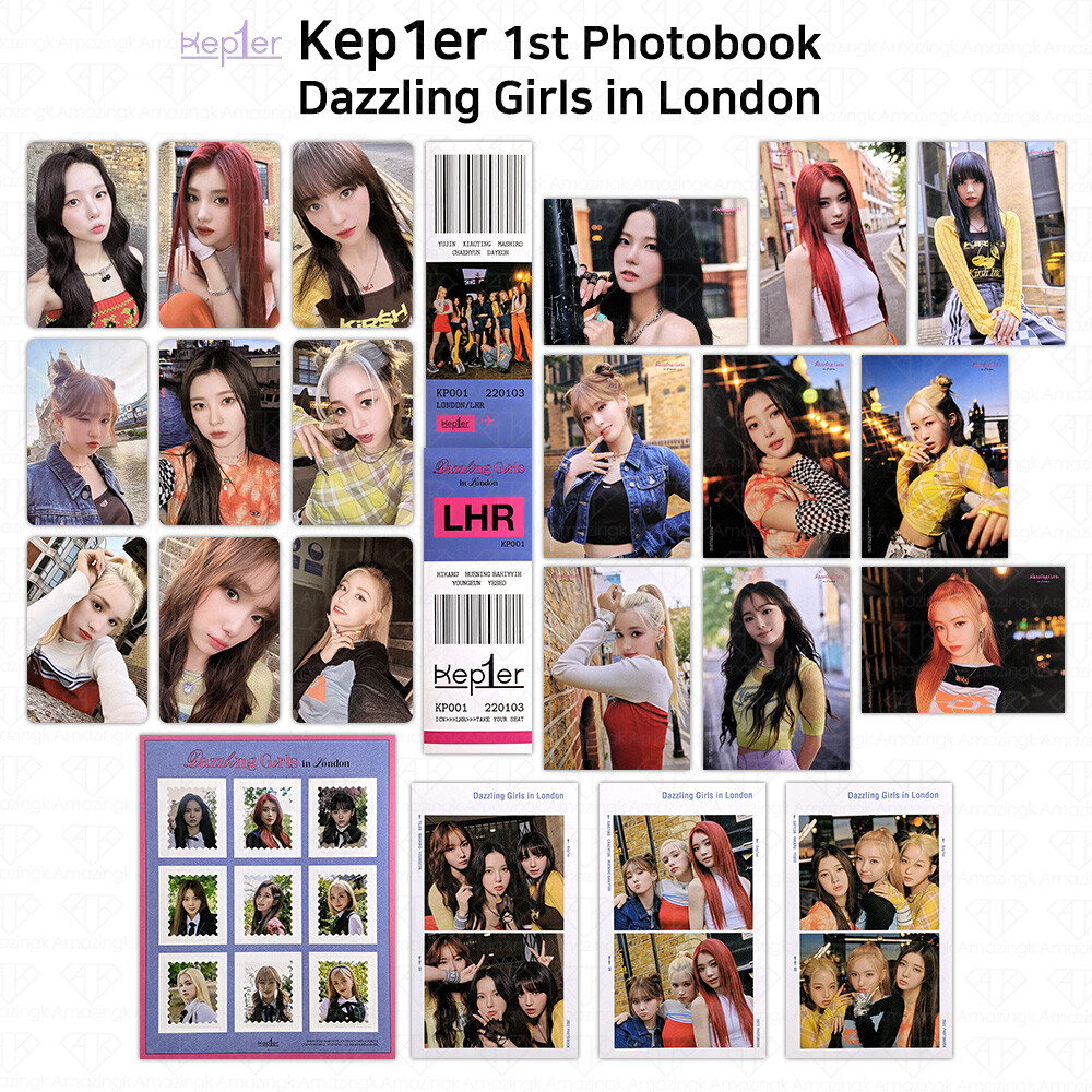 Kep1er 1st Photobook Dazzling Girls in London Photocard Poster 2 cut Film Tag