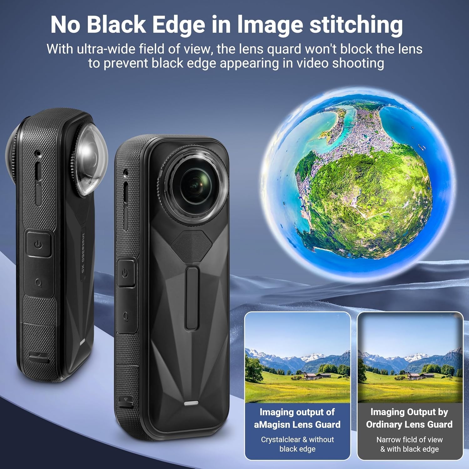 Insta360 X5 Lens Guard, 2-Pcs Protector with Anti-Reflective Coating
