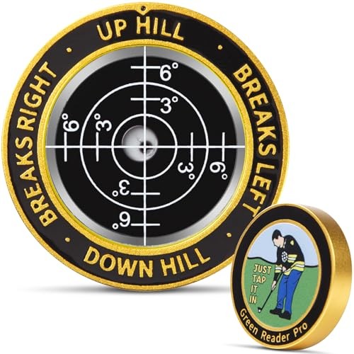 High Precision Golf Green Reader Funny Ball Marker Golf Putt Black&Black