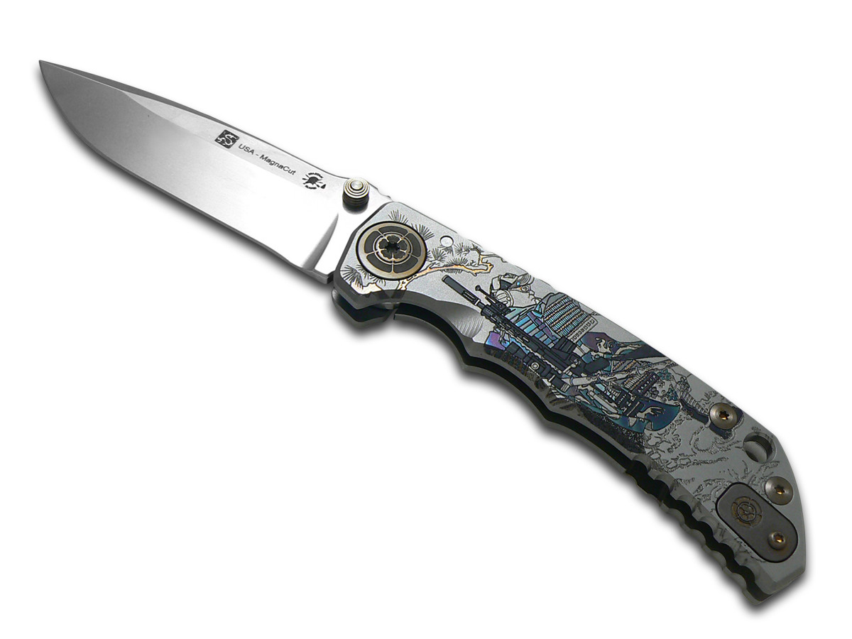 Spartan Blades Harsey Folder SF5 Ronin Long Gunner Titanium CPM MagnaCut Knife