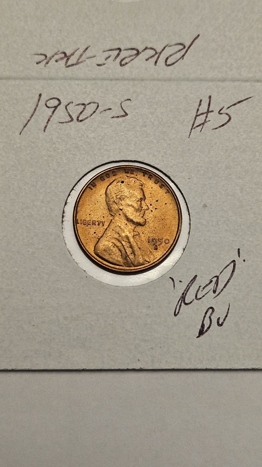 wheat penny 1950S LINCOLN CENT GREAT RED BU 1950-S NICE RED UNC LUSTER LOT #5