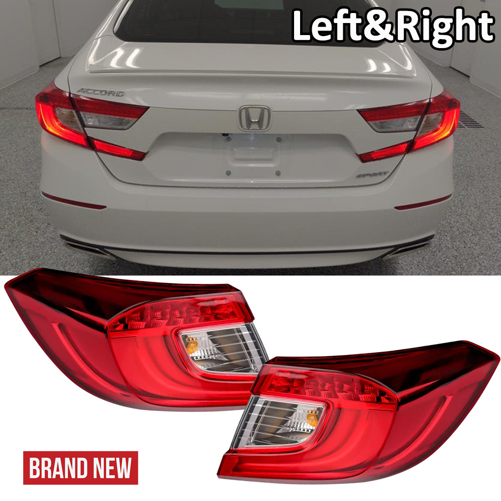 Right Left LED Taillights Tail Lights Brake Lamps For 2018-2021 Honda Accord