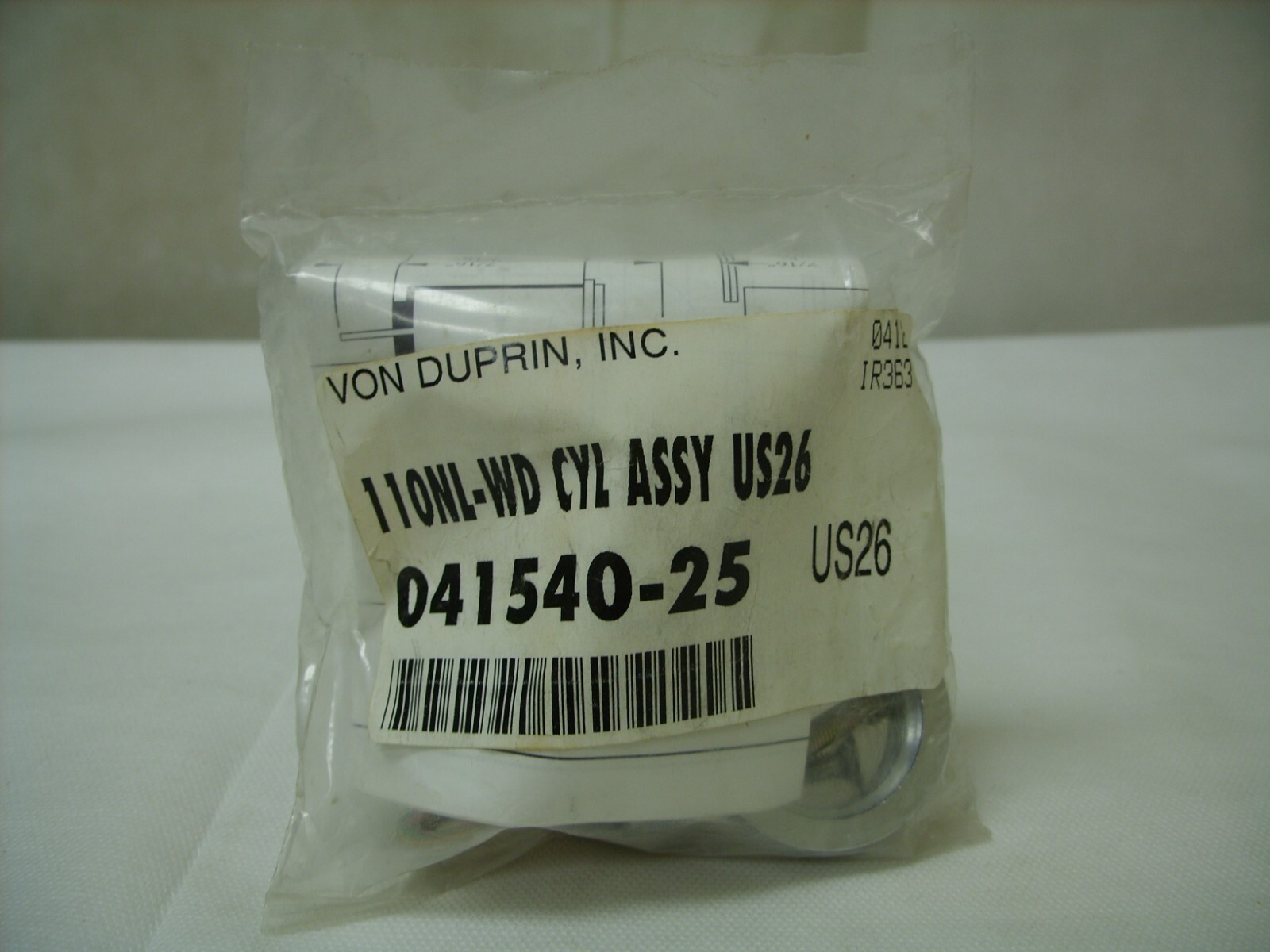 Von Duprin 110NL Night Latch Cylinder Mounting Assembly US26 110NL-WD 041540-25