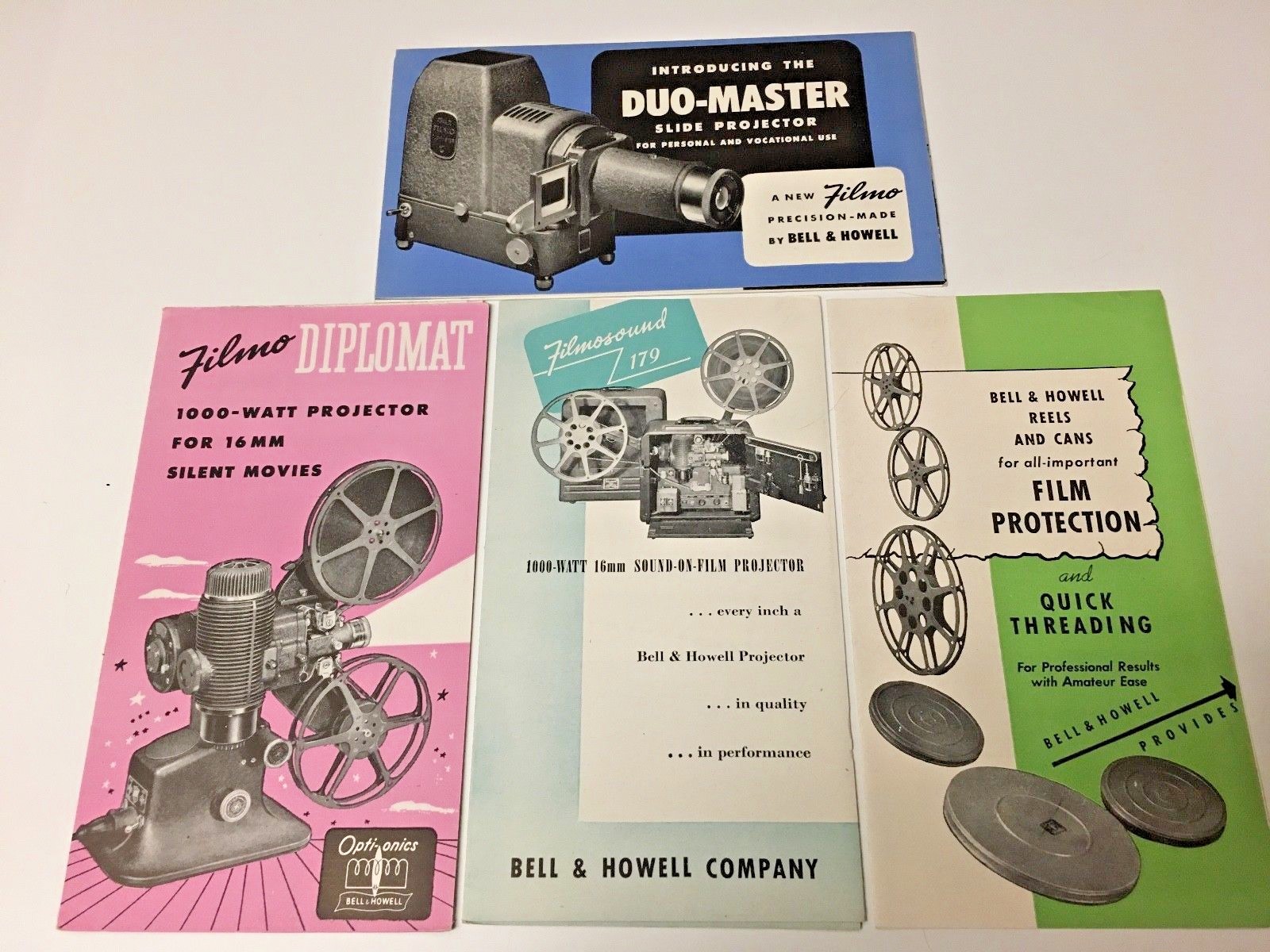 3 MISC MOVIE AND PROJECTOR  BOOKLETS
