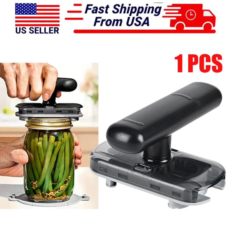 1PC Easy Grip Jar Opener For Effortless Lid Removal Perfect For Weak Hands Black