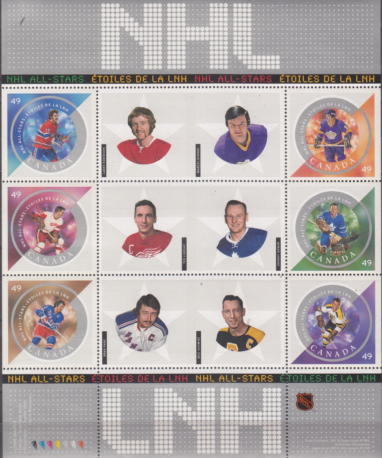 W CANADA 2085 NHL HOCKEY STARS