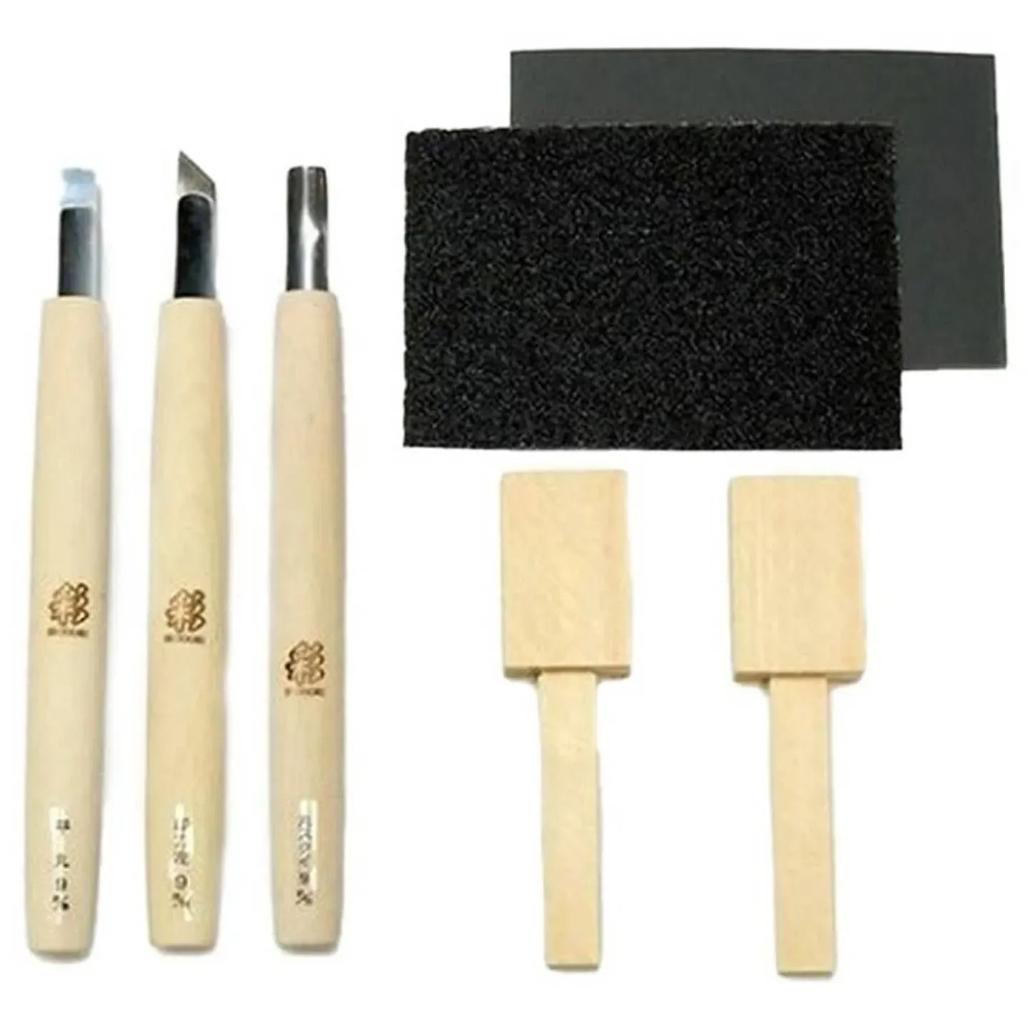 Japan NEW Michi Hamono Kiso Hinoki Spoon Set Wood Carving Kit with 3 Chisels