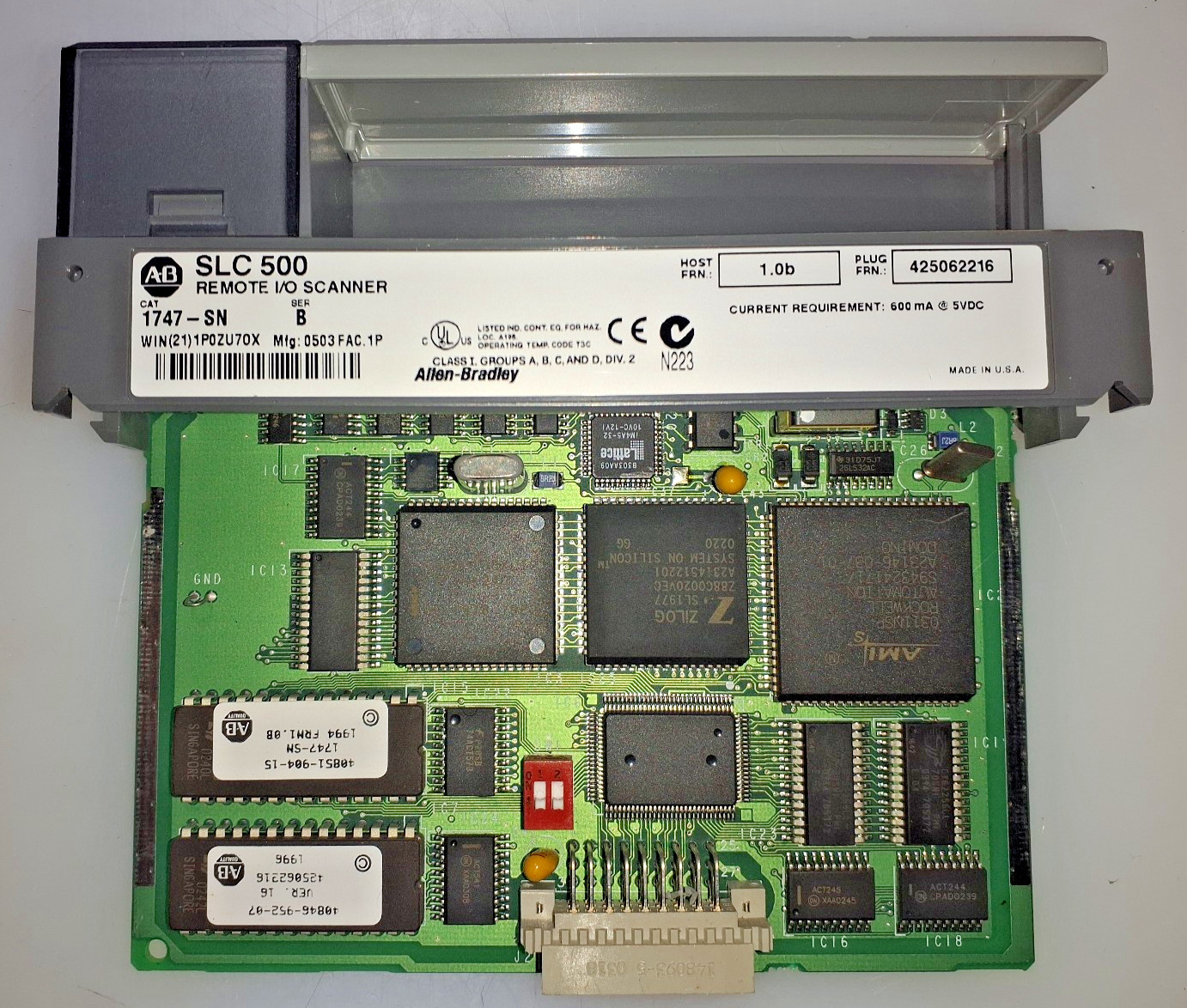1747-SN/ B  Allen Bradley SLC 500  Remote I/O Scanner 1747SN