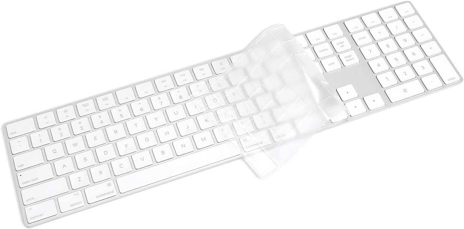 For Apple Magic Keyboard A1843 Cover Numeric Keypad TPU Skin Protector Clear
