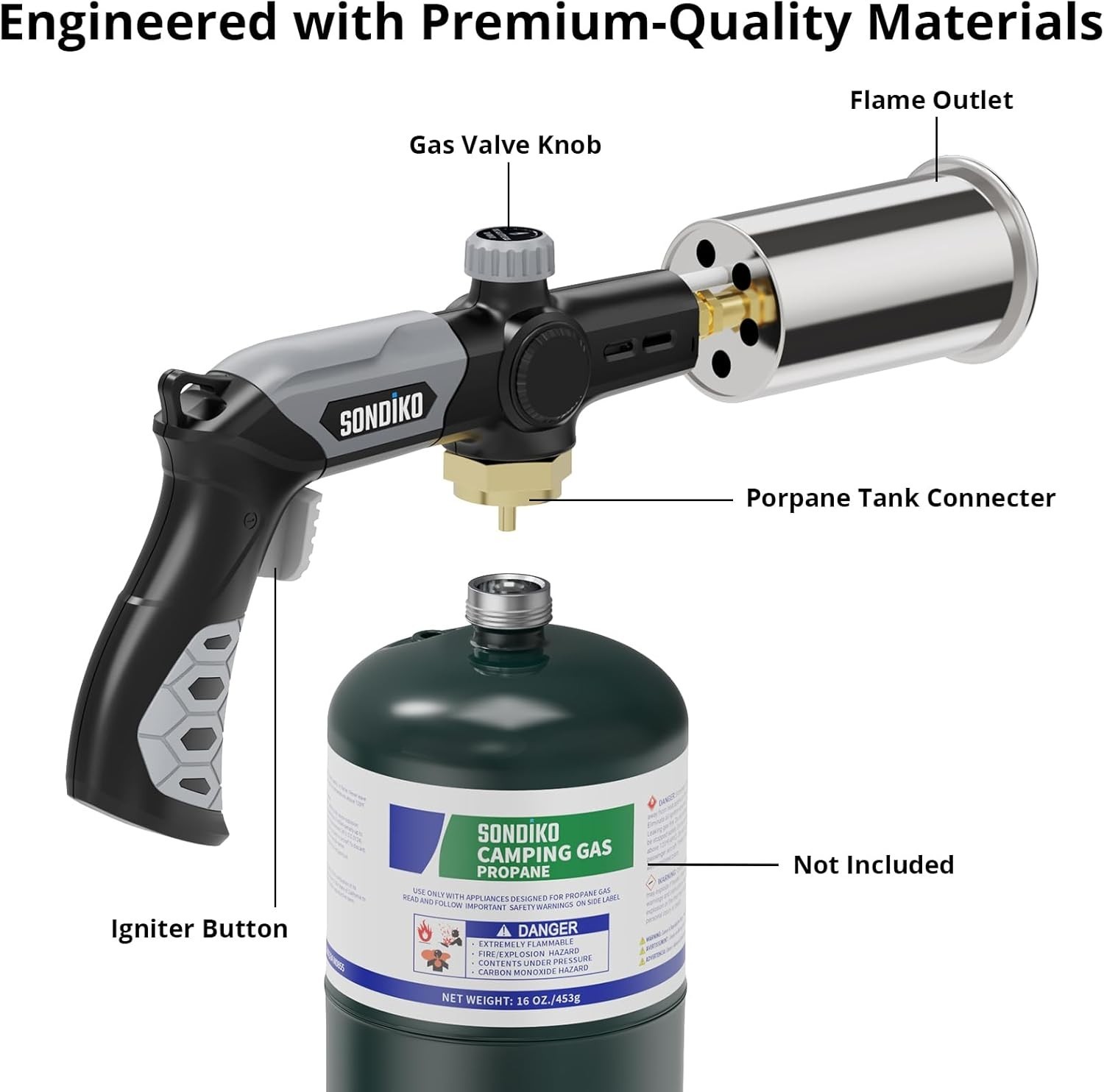 Powerful Grill & Cooking Propane Torch - L8010
