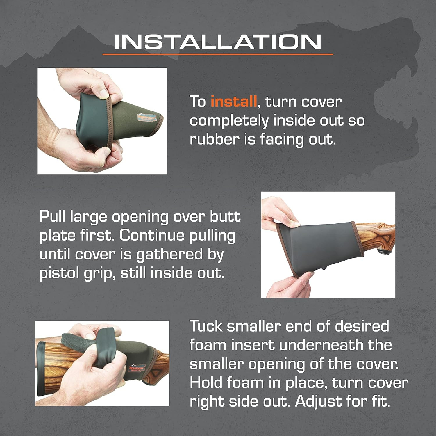 Beartooth Comb Raising Kit 2.0 | Adjustable Cheek Rest | Increase Comfort | Redu